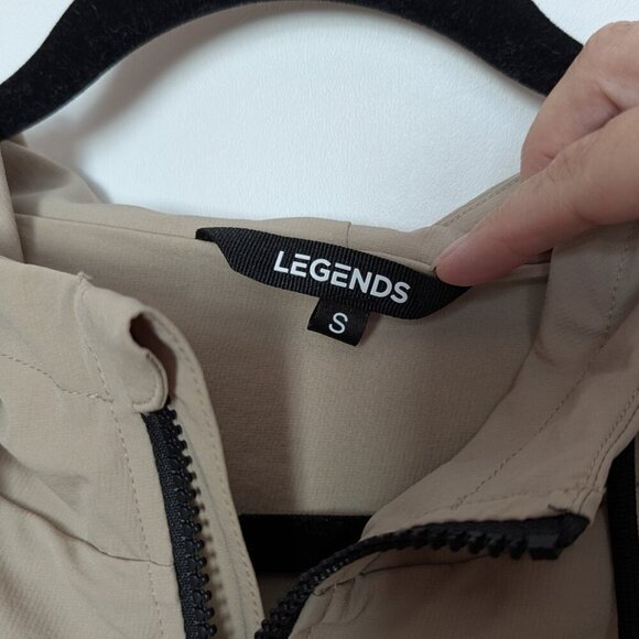 Legends Men's Crosswind Packable Jacket Size Small Beige NEW - Picture 3 of 16